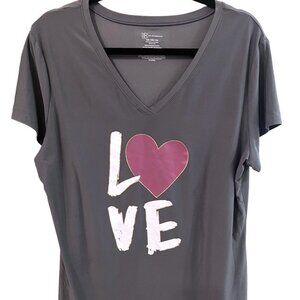Grey‎ NO BOUNDARIES LOVE T shirt Size XXL Great Condition Super Soft